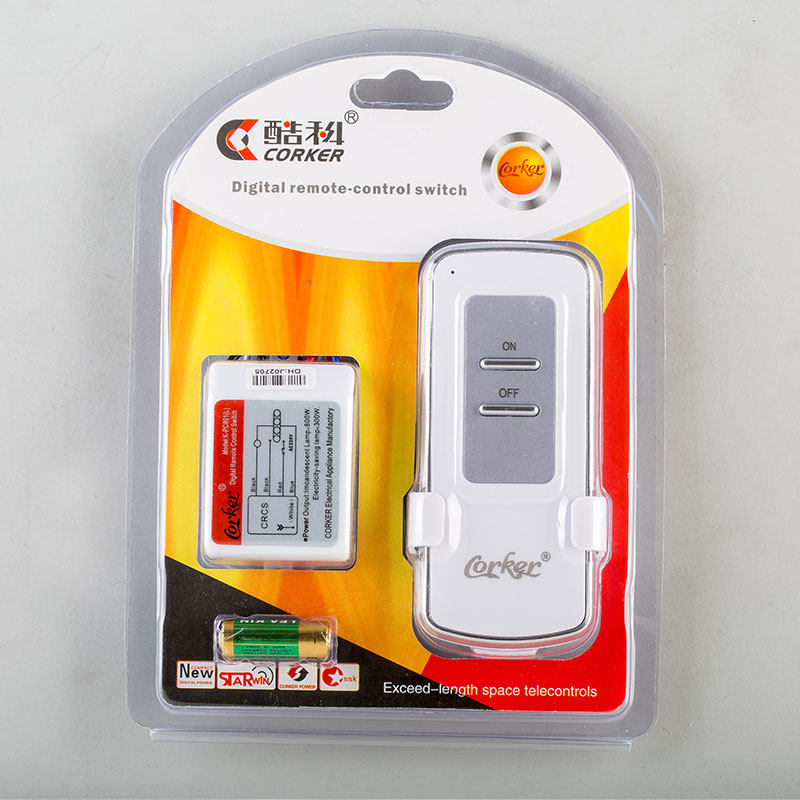 Kuco remote control lighting power supply wireless remote control switch 220V single control one way remote control switch module can pass through the wall