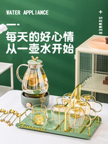 Japan MUJIE household glass cold kettle water set large capacity cool kettle resistant high temperature glass tea