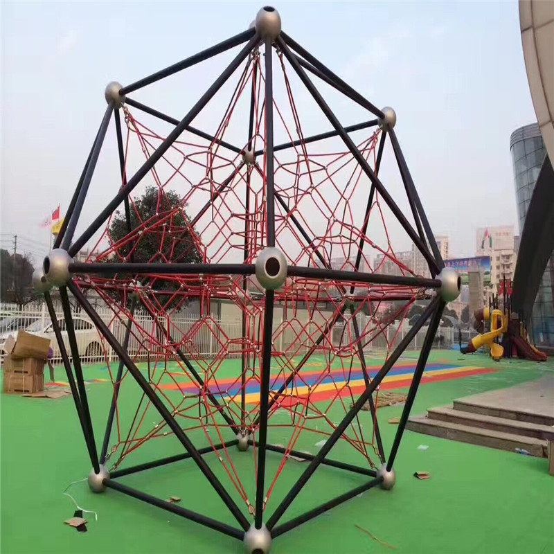Outdoor large fence net climbing anti-falling net safety expansion magic net rope nylon transparent polyester net toy