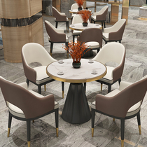 Sales office in talks with table and chairs combined casual talk single reception table and chairs One table Four chairs small round table and chairs Three sets of sleeves