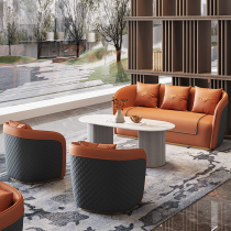 Office sofas minimalist modern reception room Guest Business VIP Lounge Negotiate Tea Table Combo Suit