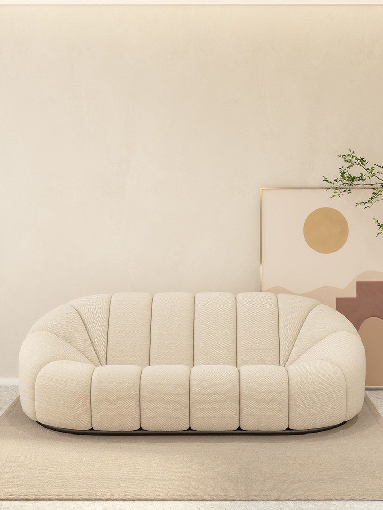 Fabric lazy sofa modern minimalist bedroom mini small apartment designer net celebrity single double three-person sofa