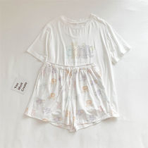 Pyjama dété en coton modal fufu doux pour filles short à manches courtes vêtements japonais mignons et fins pour la maison ensemble parent-enfant