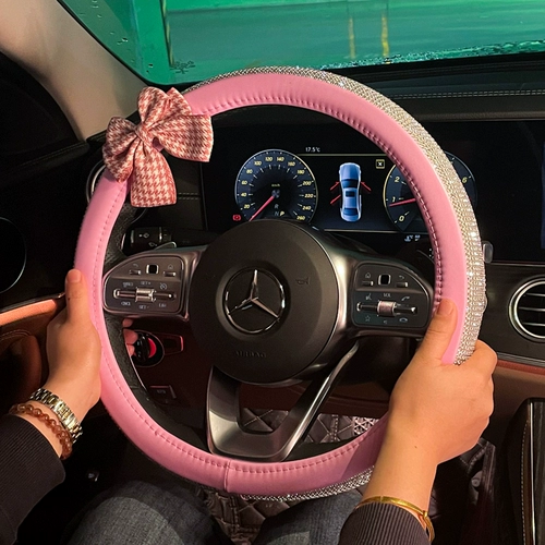 Универсальный руль на четыре сезона, милый комплект, летняя нескользящая рукоятка, Южная Корея, популярно в интернете, впитывает пот и запах