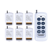 High power wireless remote control switch multi-channel led light strip exhibition hall power on and off control tower chandelier remote control 220V