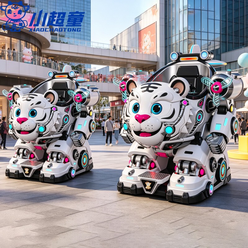 Children's Flying Tiger Amusement Robot for Square Use, Parent-Child Commercial Walking Robot, Park and Night Market Amusement Equipment Children's Flying Tiger Amusement Robot for Square Use, Parent-Child Commercial Walking Robot, Park and Night Market Amusement Equipment