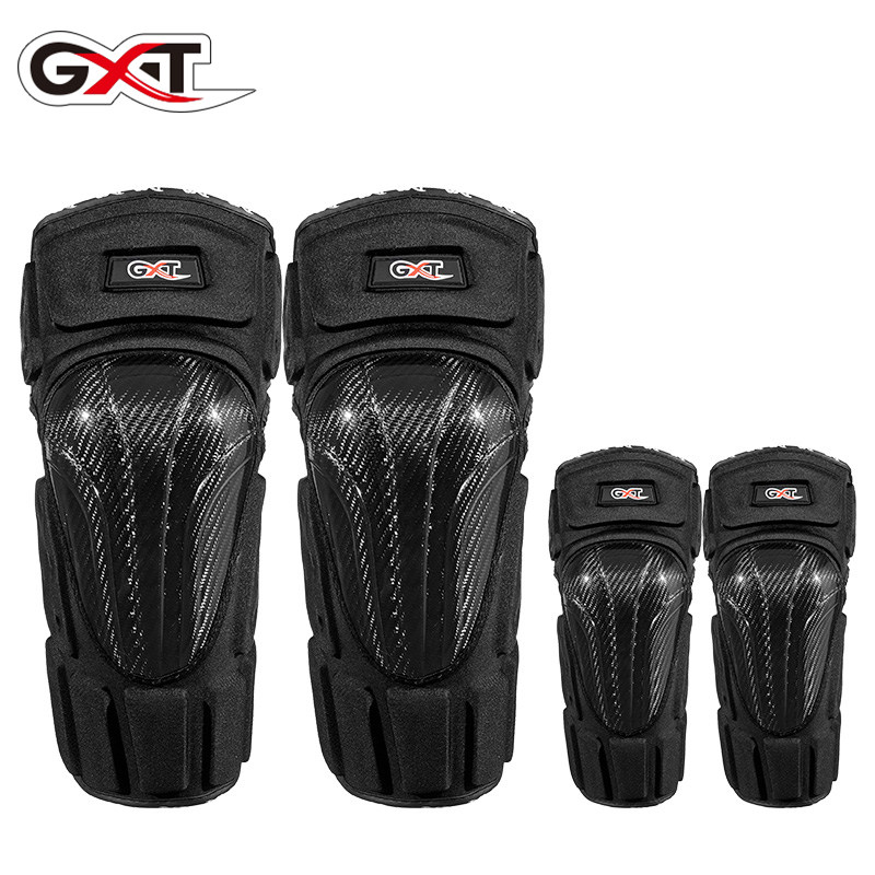 GXT carbon fiber knee pads and elbow pads motorcycle electric car thermal protective gear men's four seasons motorcycle anti-fall leggings knight
