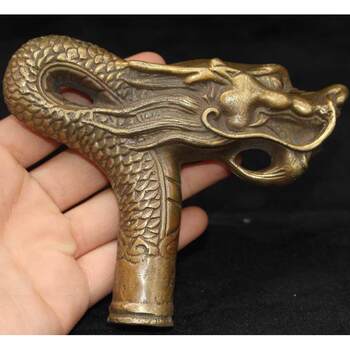 Antiques and miscellaneous collections, antique aged brass, copper faucets, cane heads, collection items