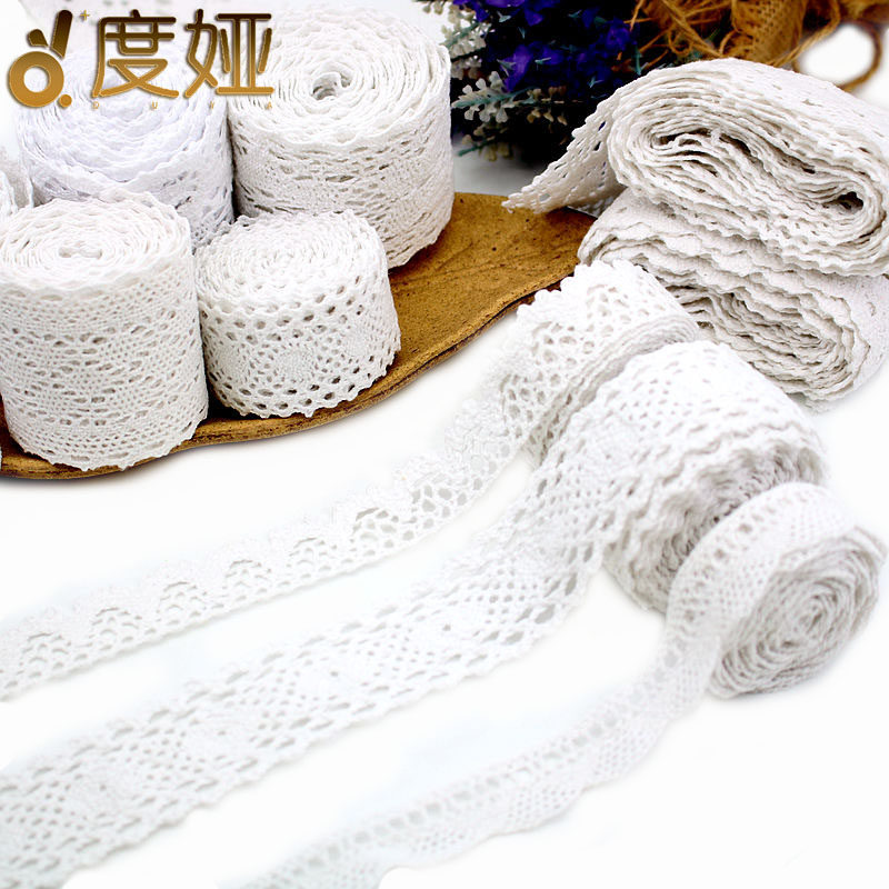 Hollow cotton edge accessories sofa decoration handmade diy curtain fabric bedding tablecloth cotton lace fabric