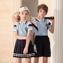 Kindergarten garden clothes Summer clothes British college style childrens school uniforms Graduation suit performance clothes for primary school students summer class clothes