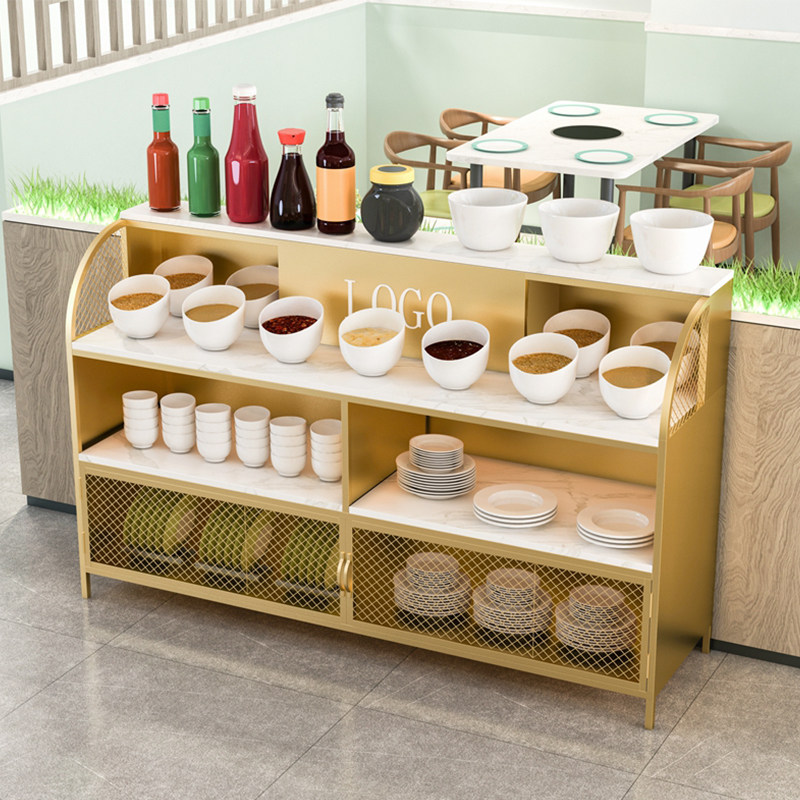 Hotpot shop small paste tablet string fragrance dip sauce tablet commercial restaurant cabinet cabinet