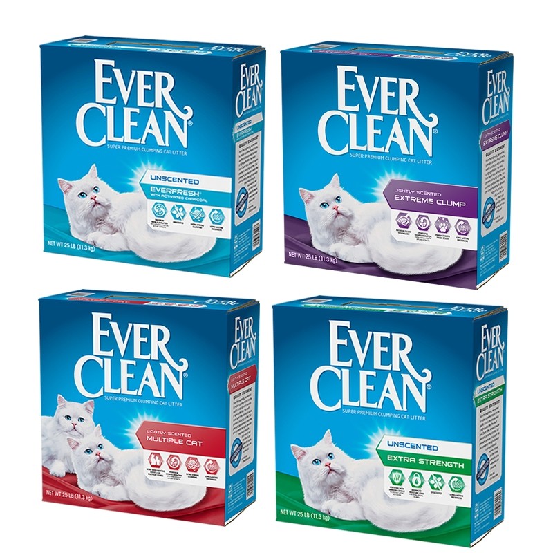 U.S. imports EverClean platinum drill cat sand hypoallergenic 25 pounds cat sand bentonite agglomeration deodorant 11 3kg