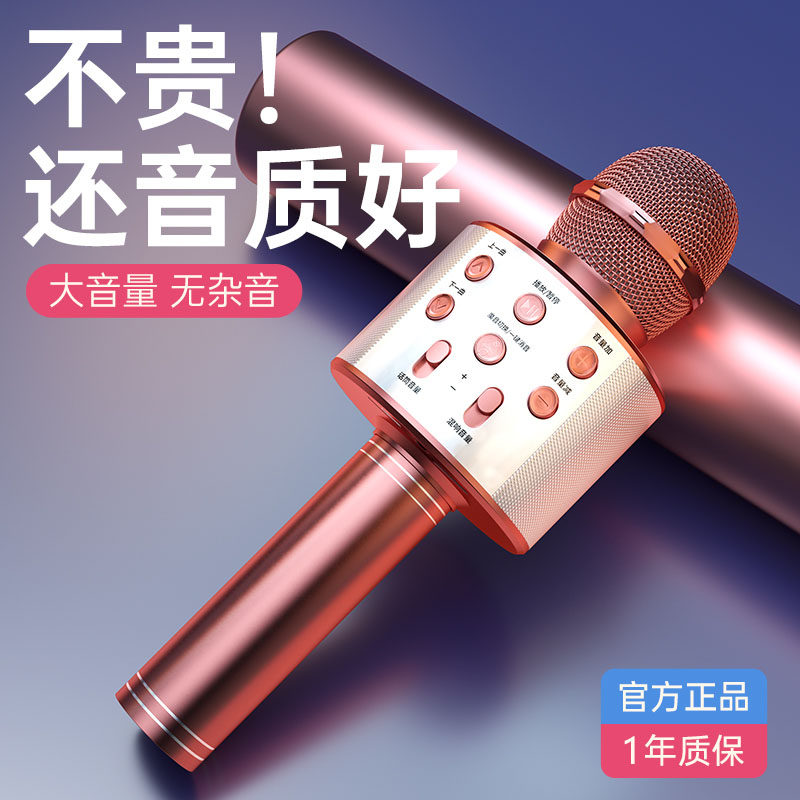 Golden Express Bluetooth microphone k song theorizer microphone mobile phone wireless TV ktv home sound integrated solid upgrade