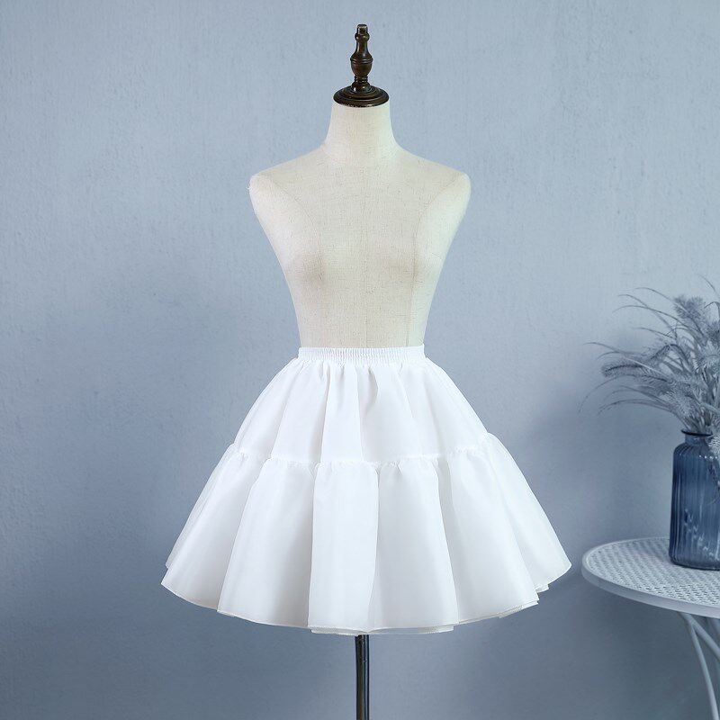 Pannier rims daily children's cool half-length lo skirt boneless COS tulle skirt princess fish bone support fluffy dress
