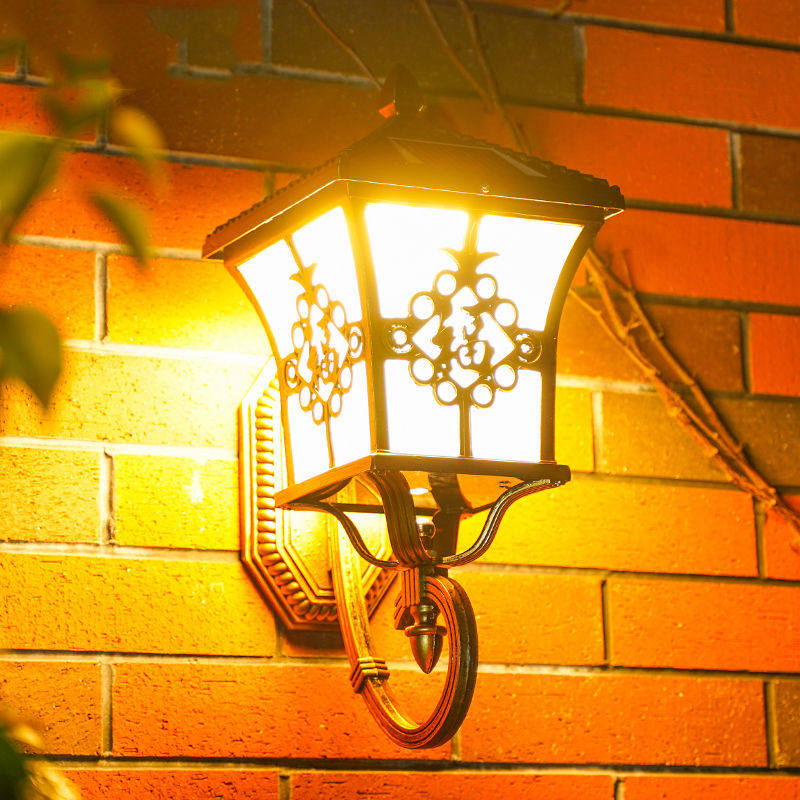 Solar Wall Light Home Outdoor Solar Light Outdoor Terrace Light Wall Light Garden Villa Waterproof Garden Light