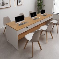 Deyou Employee Desk Workstation Desk Real Estate Agency Desk Computer Desk Shell Chain Home Huanyou Store Desks and Chairs