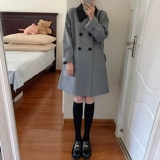 Демисезонное шерстяное пальто, куртка, подходит для подростков, изысканный стиль