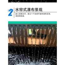 Beijing stainless steel waterfall outlet flow channel flow wall water curtain water feature wall decoration landscape fish pond garden