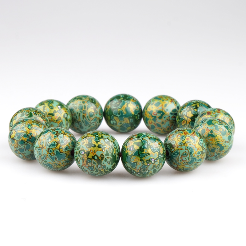 donguan winter official lacquerware handmade large lacquer beads hand strings diy foetian hand strings male and female money chain ornament green armchair