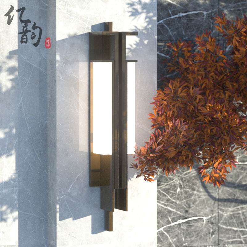 New Chinese Light Luxury Cloud Stone Wall Lamp Villa Hotel Community Gate Outdoor Waterproof Patio House Pan Landscape Exterior Wall Lamp