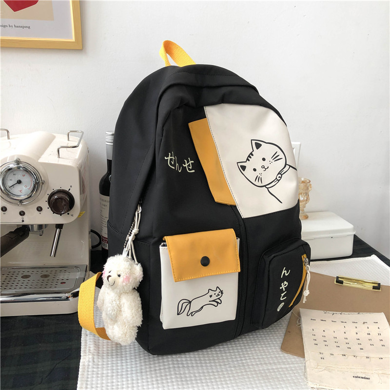 Champion School Bag Elementary School Children's Shoulder Bag Girls Double Shoulder Bag Kits 2022 New High School Students School School School School Day School