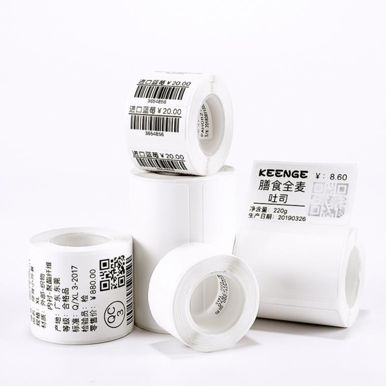 Thermal Paper Sticker Barcode Sticker 30 40 50 60 70 80 90 100mm Blank Printer