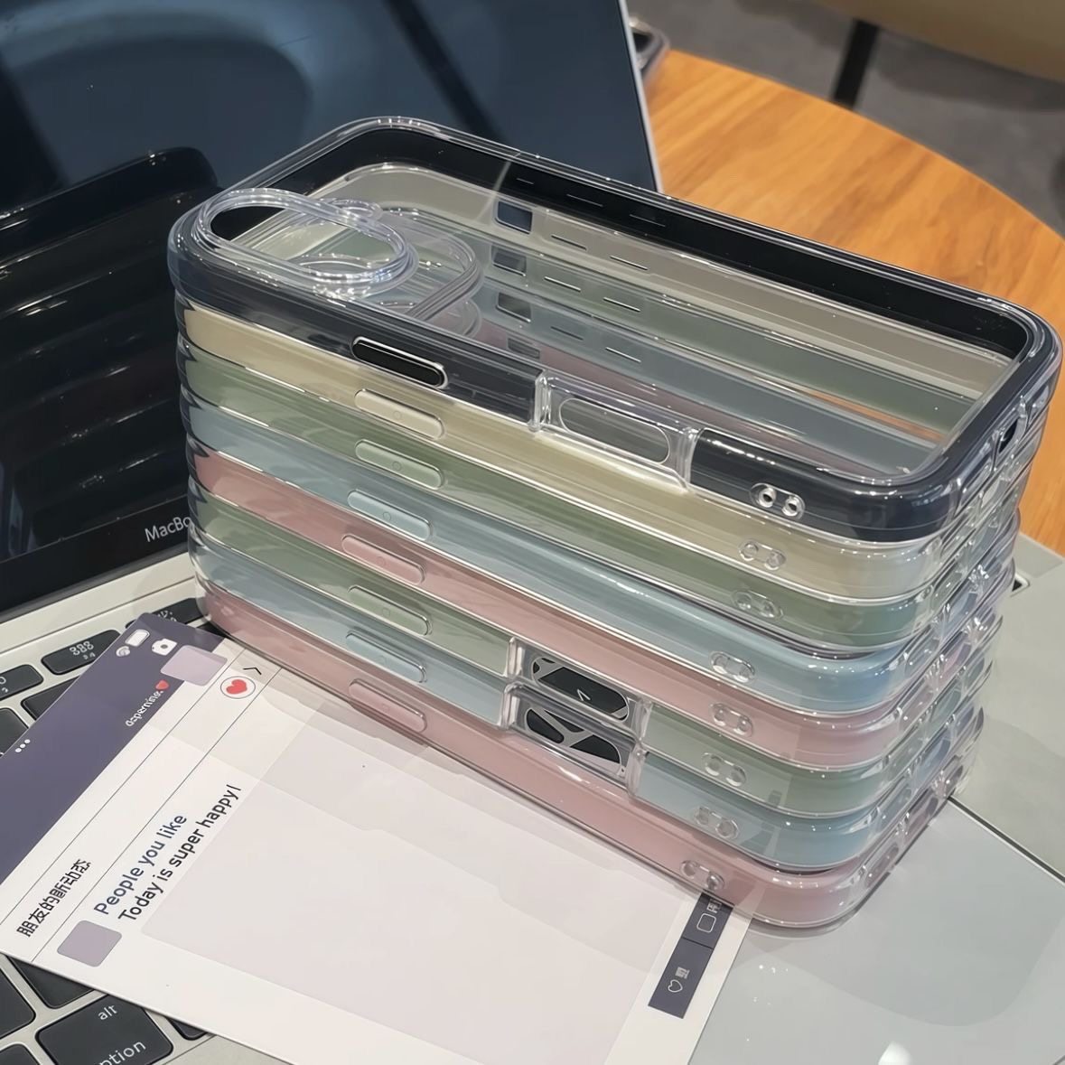 Simple, Transparent, Drop-Resistant Phone Case Suitable for Apple 17/16 Plus, High Transparency 15 Pro Max Two-In-One 13 Pro Soft Case, Korean Style