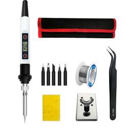 LS-80W digital display constant temperature adjustable soldering iron electronic repair tool soldering soldering pen household set