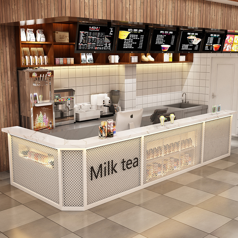 Cashier Counter Brief Modern Beauty Salon Commercial Shop Small Front Desk Reception Desk Clothing Milk Tea Shop Corner Bar