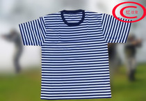 Amnesia New Loose Speed Dry T-shirt Suit Sea Soul Round Neck Sweatshirt Blue White Striped Short Sleeve Show Gas Training Suit