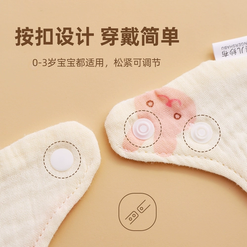 Детский хлопковый марлевый нагрудник для новорожденных подходит для мужчин и женщин, летний тонкий слюнявчик для девочек