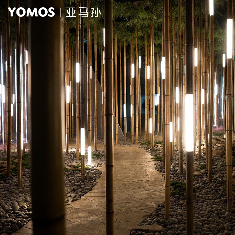 LED landscape light outdoor waterproof reed bamboo lamp courtyard scenic park square lighting bamboo lamp landscape lamp