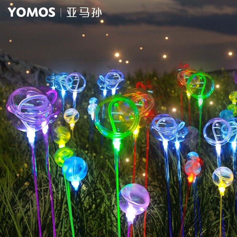 led luminous ball reed lamp outdoor waterproof scenic spot decorative lamp courtyard landscape lighting lawn lamp plug-in floor lamp