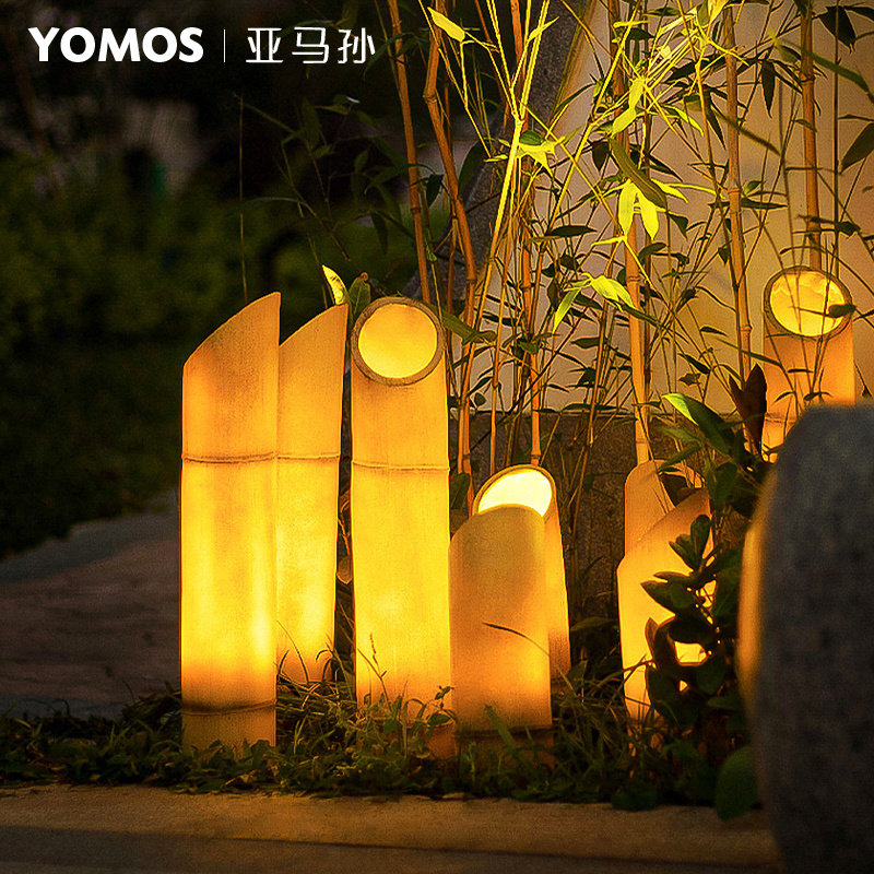 led luminous bamboo lamp garden lamp garden park simulation bamboo downlight outdoor waterproof garden landscape lawn lamp