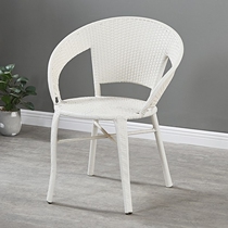 Rattan Chair Single Terrace Chair Simple Seat Factory Direct Rattan Stool Outdoor Rattan Chair Rattan Chair High Back Chair