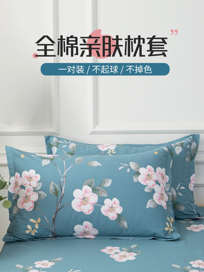 100% Cotton Pillowcases, a Pair, 48Cmx74Cm, Pure Cotton 40X60, Kidsren's Latex Pillow Inner Cover, Popular Model