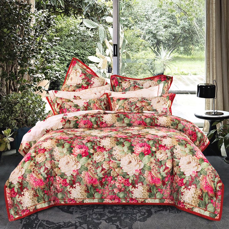 Fuanna Home Textile Four Sets Eurostyle All-cotton Jacquard American 120 Pure Cotton High-end Villa-like Home Textile