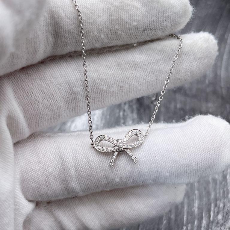 Tiffany&Co./Tiffany Pt Material Bowknot Bracelet 15.5cm W64243 Tiffany&Co./Tiffany Pt Material Bowknot Bracelet 15.5cm W64243