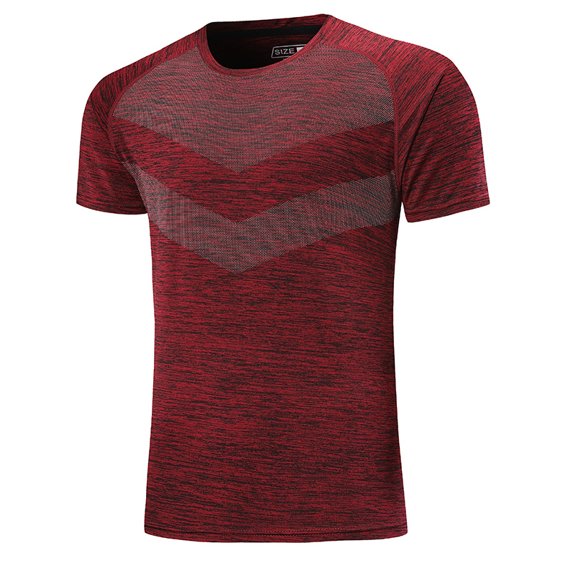 Quick-drying clothes Men's short-sleeved T-shirt summer fitness running breathable sweat-absorbing outdoor sports large size loose clothing
