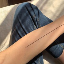 General Yu Tongan Shrimp Line Tattoo Sticker Straight Semi-Arm Line Waterproof Personality Persistent Lifeline Advanced Sensation Pattern