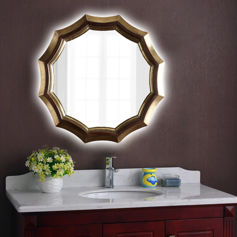 Eurostyle Personality Genguan Mirror Living Room Rhomboid Creative Decorative Mirror Bedroom Dresden's luxurious wall decoration mirror-Taobao