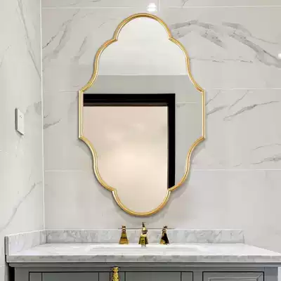 French mirror wall-mounted wei yu jing LED LIGHT make-up mirror anti-fog bathroom mirror with light chalfdesign jing wall-mounted cosmetic mirror
