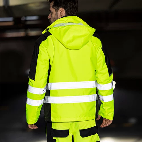 Флуоресцентное демисезонное удерживающее тепло термобелье, съемный комплект, вкладыш для работы, безопасная светоотражающая куртка