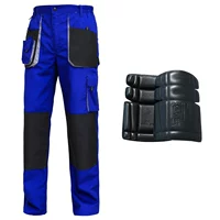 Синие штаны, наколенники