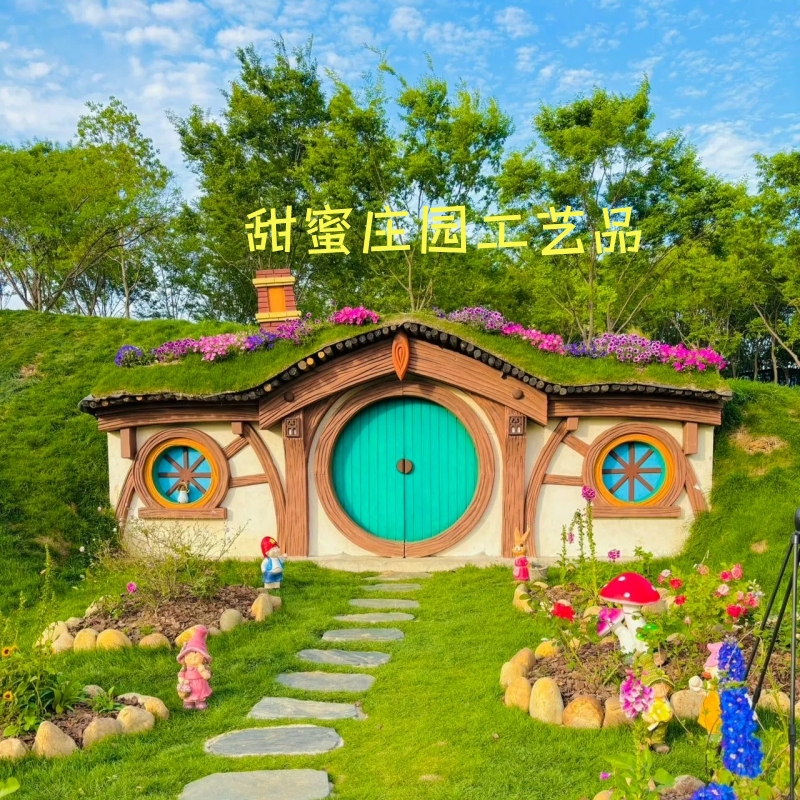 Scenic Area Hobbit Cabin Layout Farm Check-In Wooden House Hot Air Balloon Popular Photo Balloon Flying House Background Wall Scenic Area Hobbit Cabin Layout Farm Check-In Wooden House Hot Air Balloon Popular Photo Balloon Flying House Background Wall
