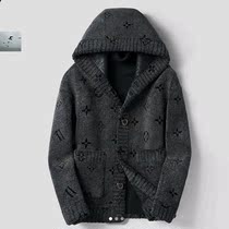 Jiege granule wool wool sheep cut coat male leather wool one short hooded double-sided fur