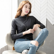 Fu Tianmei (autumn and winter 2021 New half high collar) base shirt female plus velvet thickened morning pasture