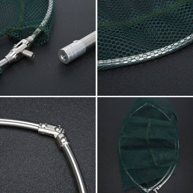 Fishware Supplies Large Total Fishing Net Silicon Gel Bailing Net Pocket Fish Protection Nets Suit Combined Anomalous Bailing Web Folding Accessories