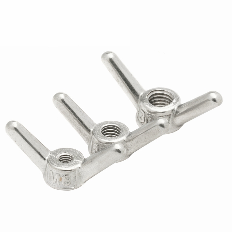 304 Stainless Steel Goat Horn Pendant Mother Butterfly Nut Pouring Nut Horn Shaped Hand Wringing Ram Horn Mother M6M8M10M24