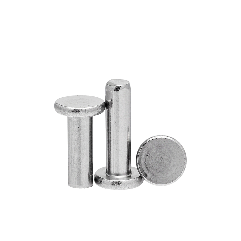 M4 solid flat head rivet knockdown flat cap liuding 304 stainless steel solid flat head rivet GB109